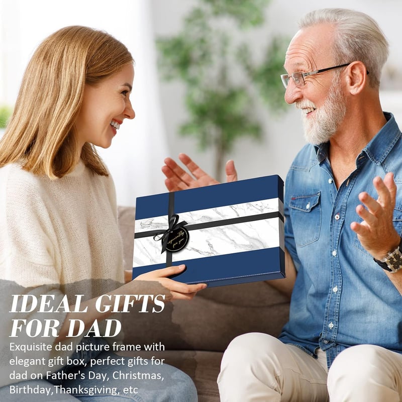 Father's Day Unique Picture Frame for Dad - 4x6 Photo