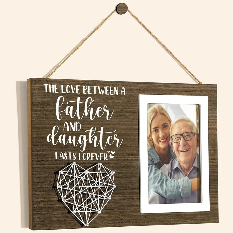 Father's Day Unique Picture Frame for Dad - 4x6 Photo