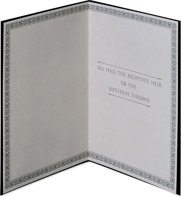 Game of Thrones Birthday Card - The Rightful Heir