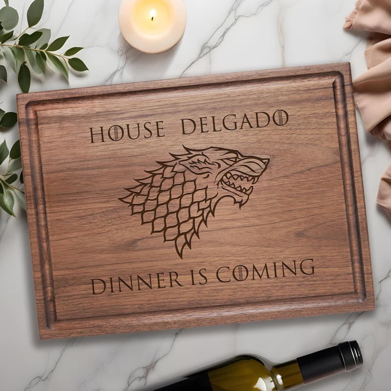Personalized House Stark Cutting Board - 
