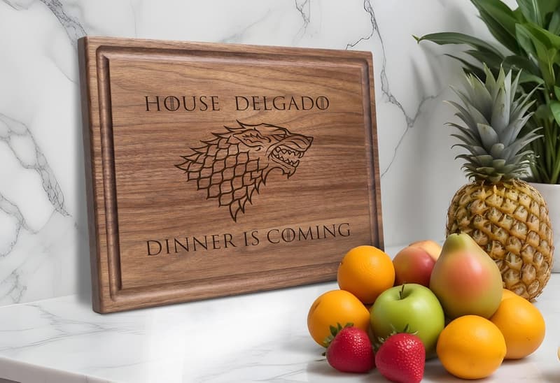Personalized House Stark Cutting Board - 