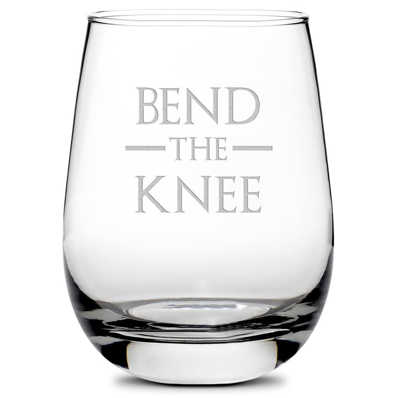 Game of Thrones Stemless Wine Glass - Handmade, 16oz