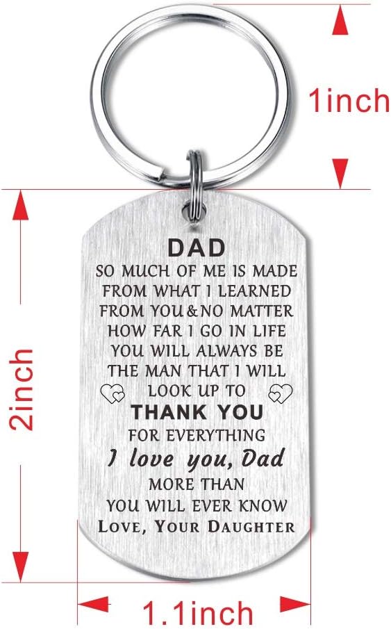 Dad Birthday Keychain - 