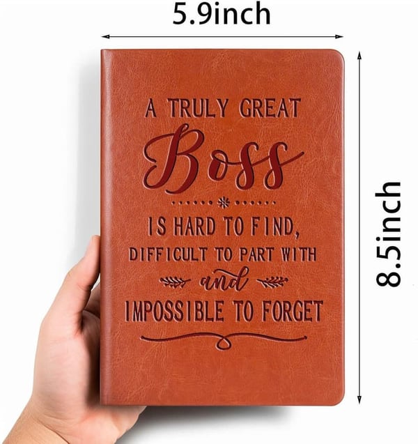 Boss Appreciation Gift: Leather Travel Journal for Leaders
