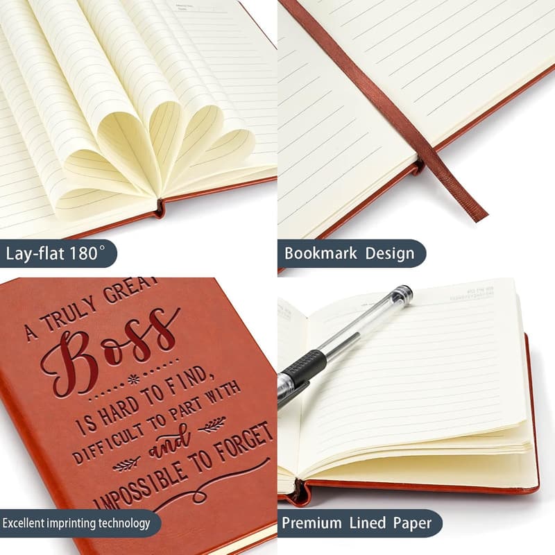 Boss Appreciation Gift: Leather Travel Journal for Leaders