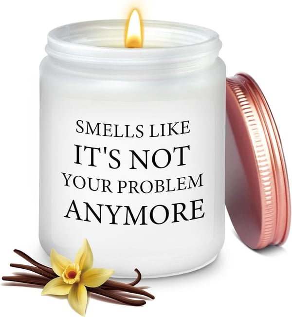 Funny Vanilla Scented Candle for Women's Retirement Gift