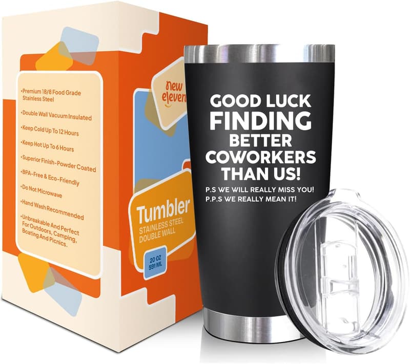 Farewell Tumbler Gift for Coworkers and Friends - 20 oz