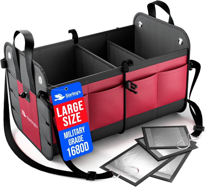 Large Collapsible Car Trunk Organizer – Heavy-Duty Waterproof Storage