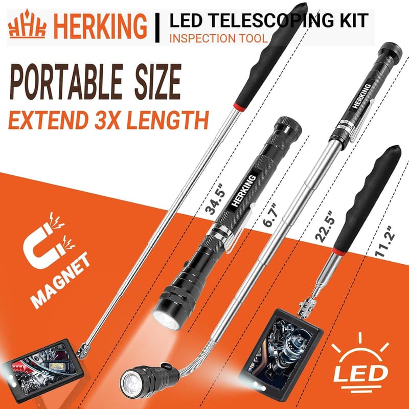 Valentine's Day Telescoping Magnetic Pickup Tool Set for Men