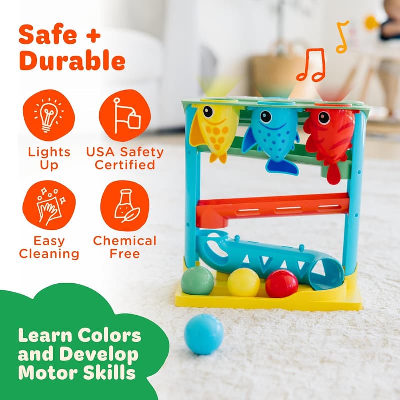 Interactive Fish Feeding Toy for Babies & Toddlers, 1+ Years