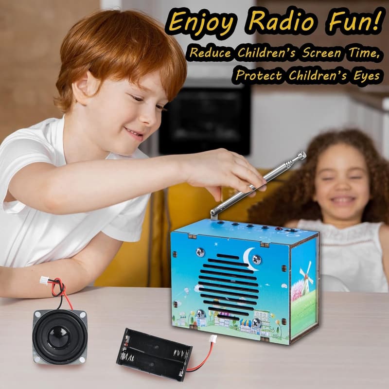 STEM Radio Kit for Kids 8-16, DIY Electronic Craft Project