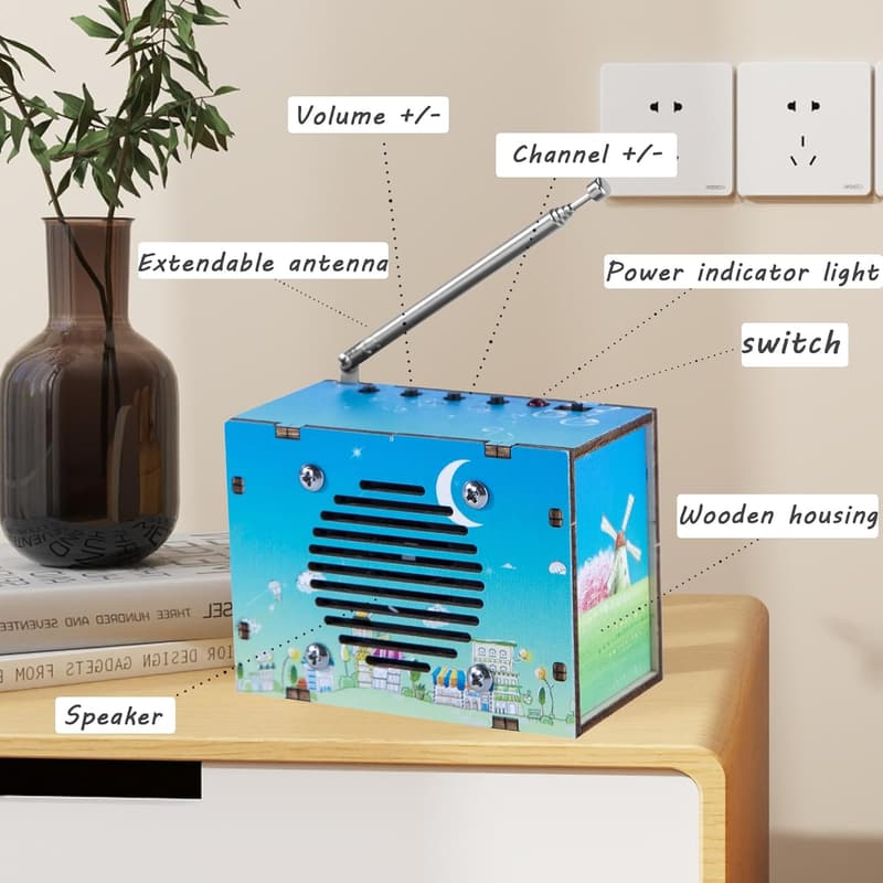STEM Radio Kit for Kids 8-16, DIY Electronic Craft Project