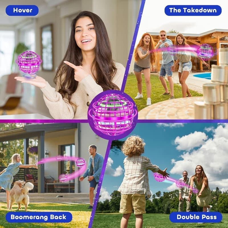 Kids' Flying Orb Toy Mini Drone - Hand Controlled Birthday Gift