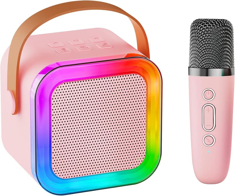 Portable Karaoke Machine with Voice Changing - Kids Birthday Gift