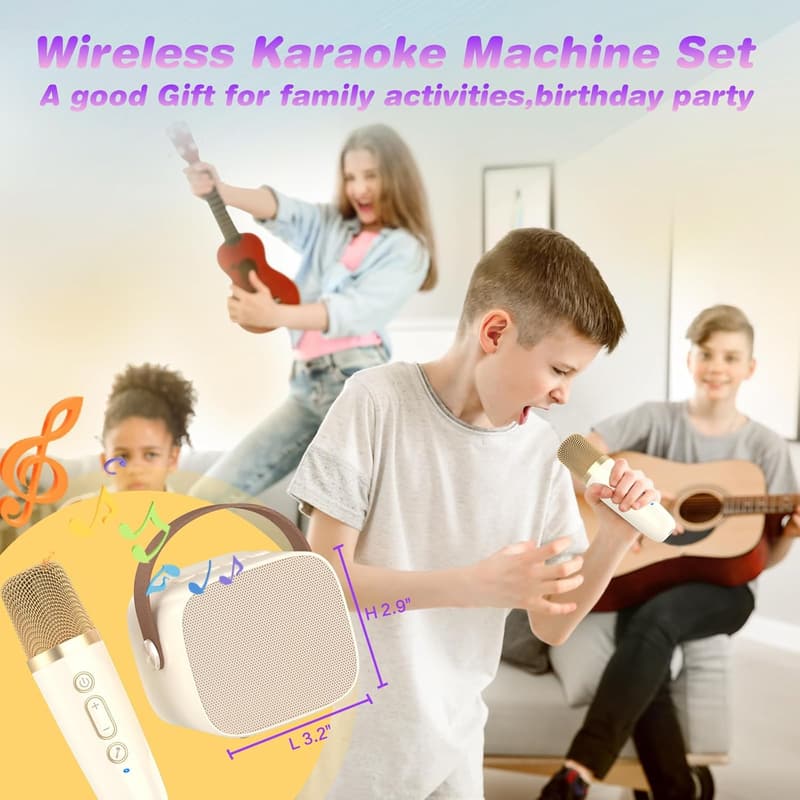 Kids' Karaoke Machine - Fun Christmas/Birthday Gift for Ages 4-12