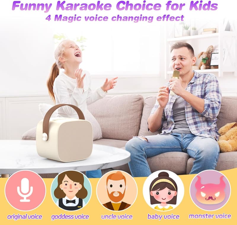 Kids' Karaoke Machine - Fun Christmas/Birthday Gift for Ages 4-12