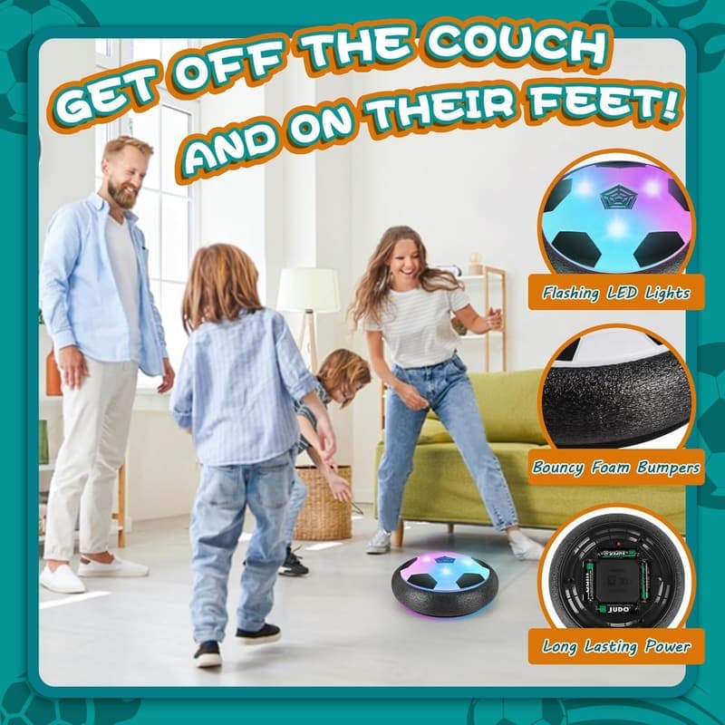 Light Up LED Soccer Ball Toy for Kids Ages 4-12