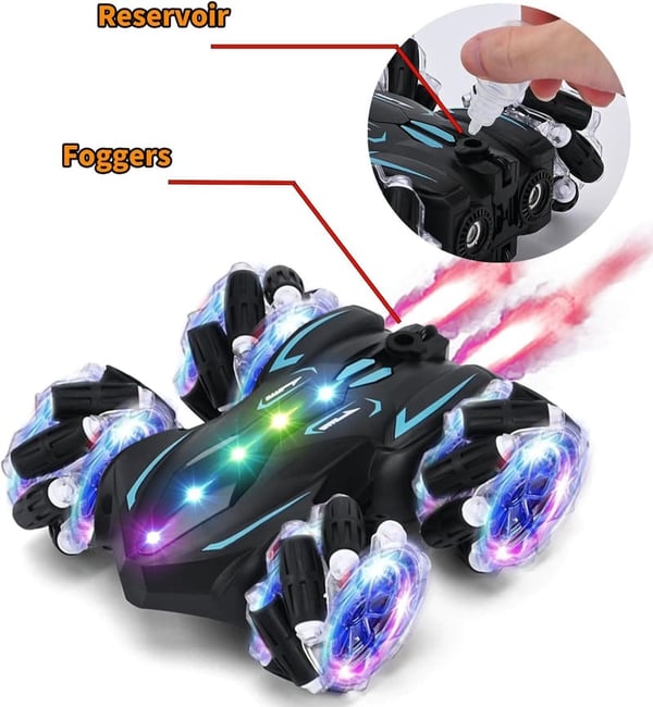 Gesture-Controlled Stunt Car Toy with Lights & Music for Kids