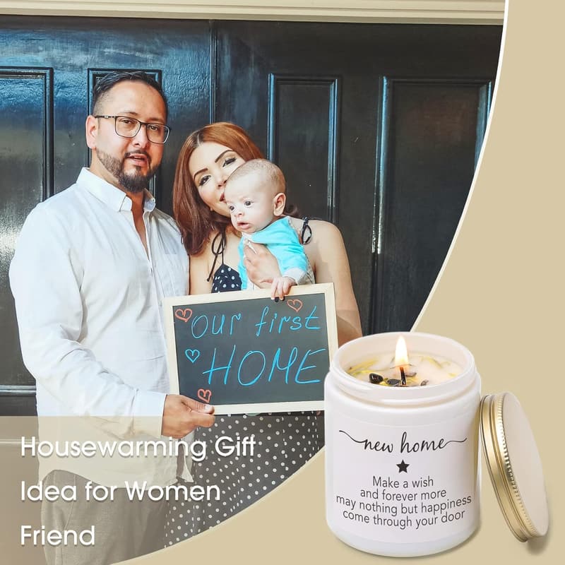 Housewarming Gift: Vanilla & Lavender Scented Candles for Friends