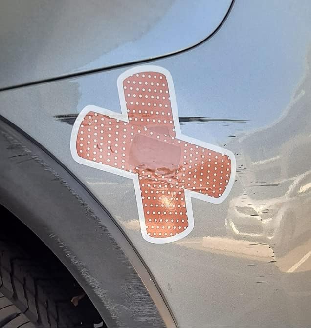 Funny Car Dent Stickers - Sticky Dude Decal, 5 Inches