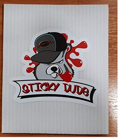 Funny Car Dent Stickers - Sticky Dude Decal, 5 Inches