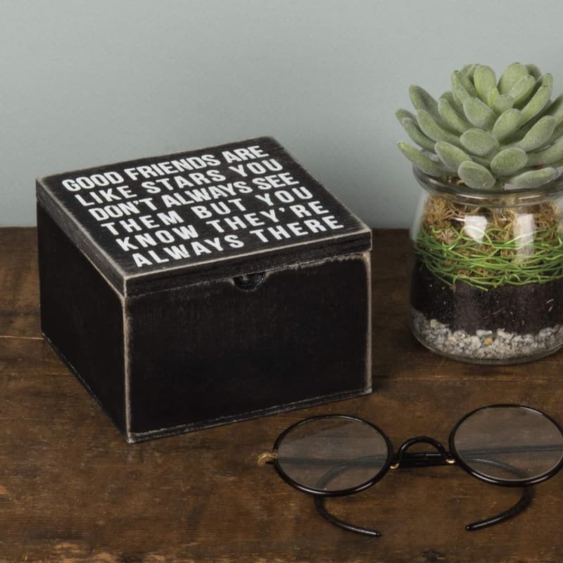 Classic Hinged Wood Box - 