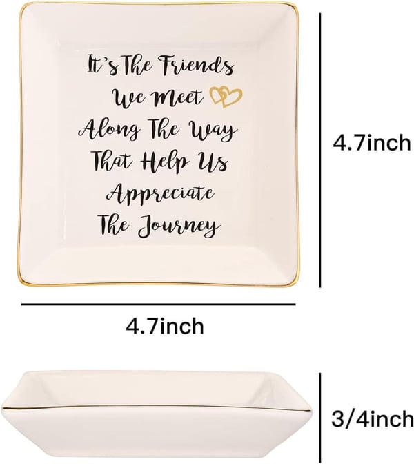 Graduation Gift - Ceramic Ring Trinket Dish for Friends