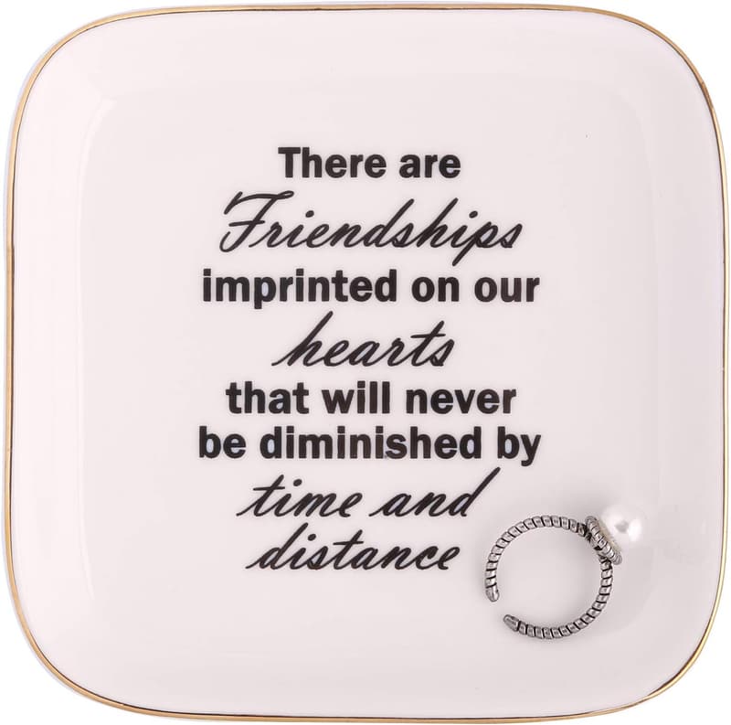 Jewelry Tray Ring Dish for Friends and Family, Birthday Gift