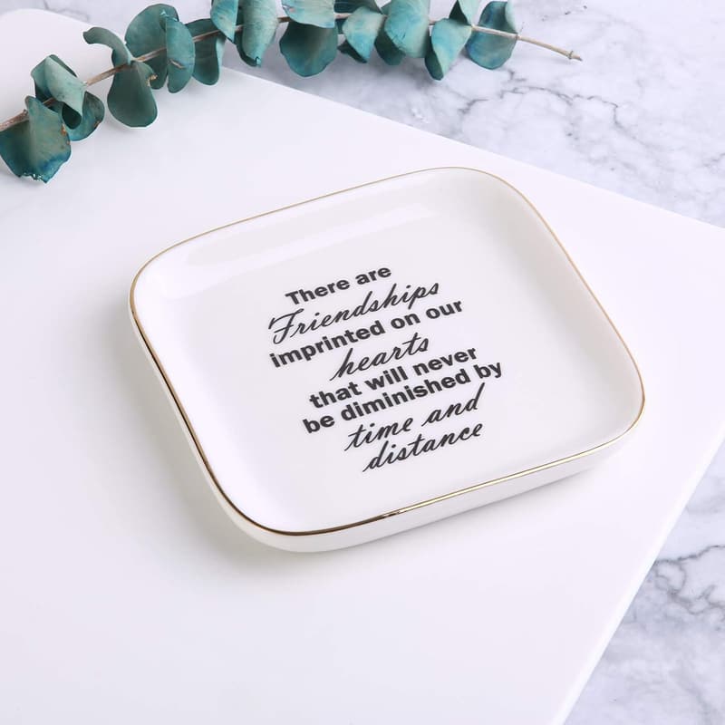 Jewelry Tray Ring Dish for Friends and Family, Birthday Gift