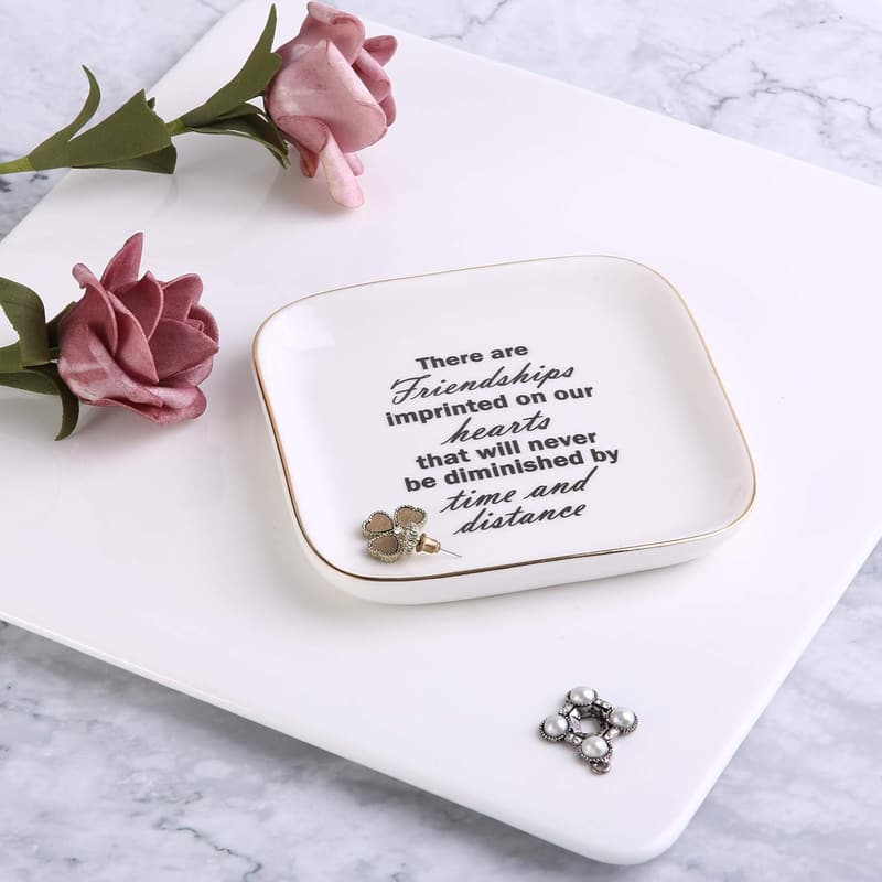 Jewelry Tray Ring Dish for Friends and Family, Birthday Gift