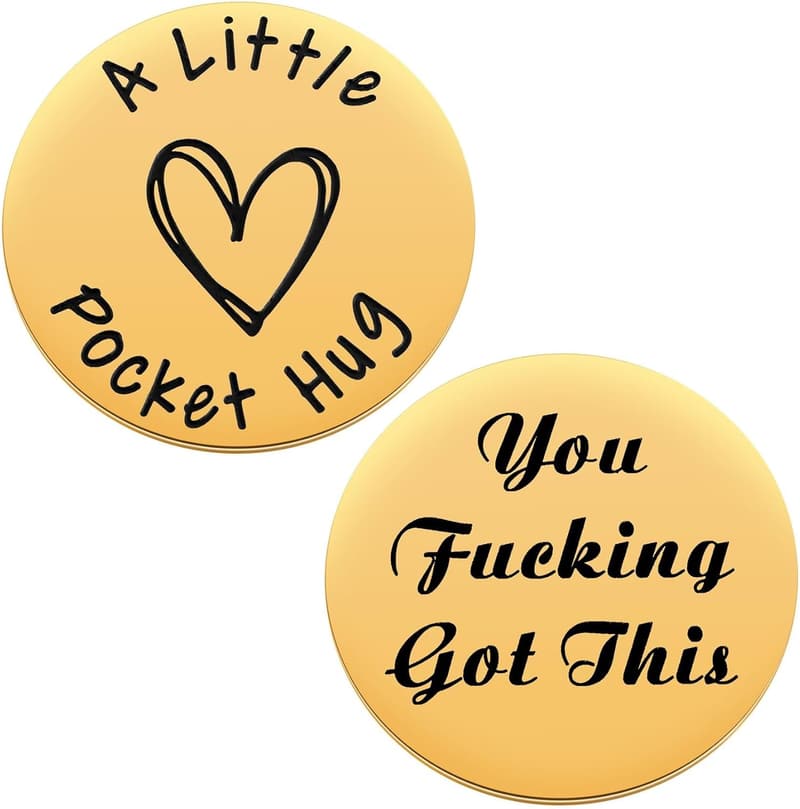 Long Distance Friendship Hug Token - Double Sided Keepsake