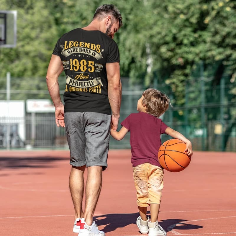 40th Birthday Vintage Tee for Men - Born in 1985