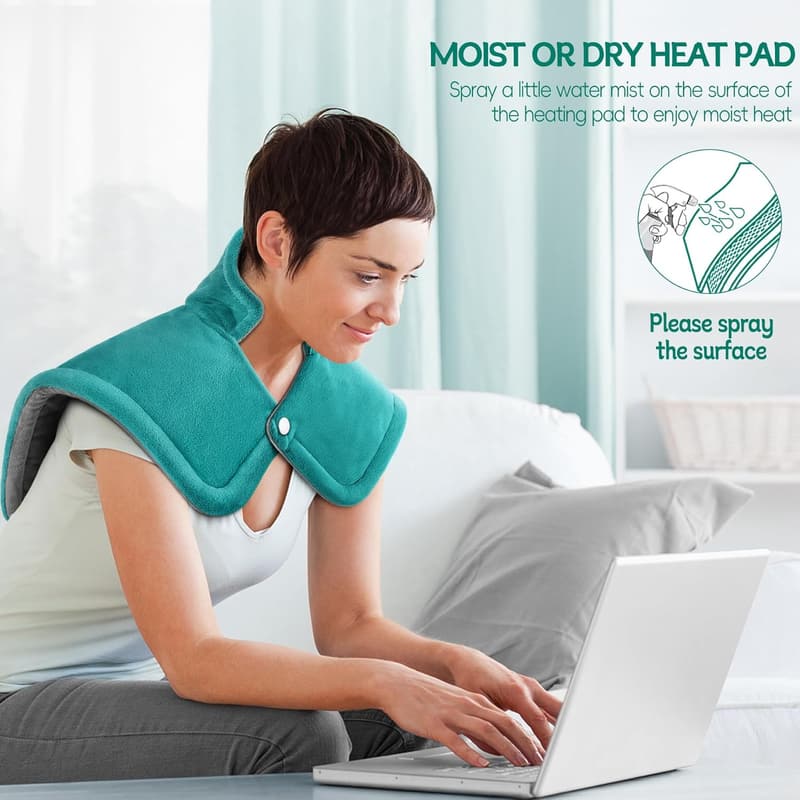 Electric Heating Pad Gift for Mom, Neck & Shoulder Relief