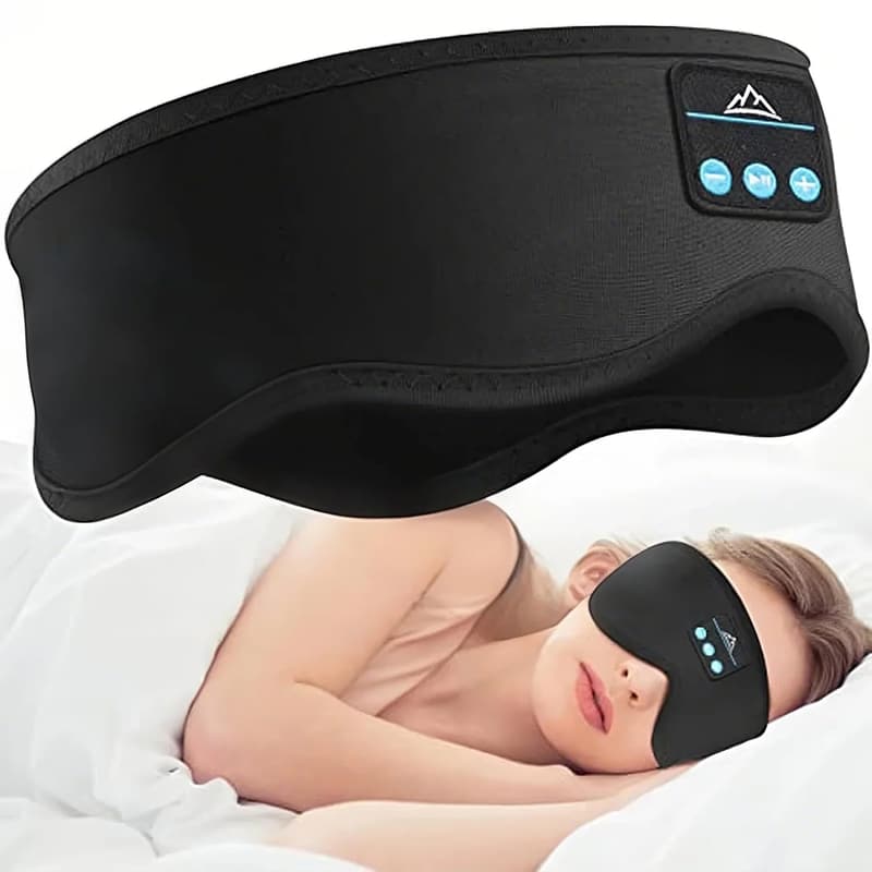 Bluetooth Sleeping Headband with Earbuds - 10Hrs Comfort Gift