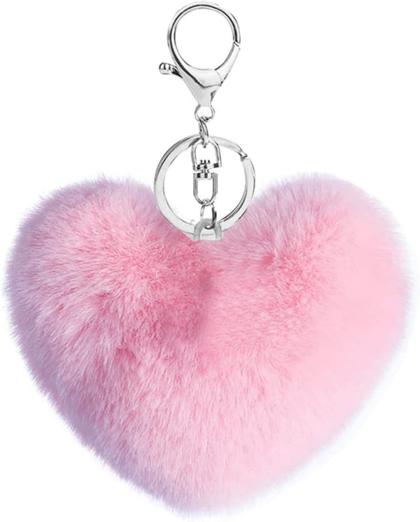 Faux Rabbit Fur Pom Pom Keychain Pendant for Bags