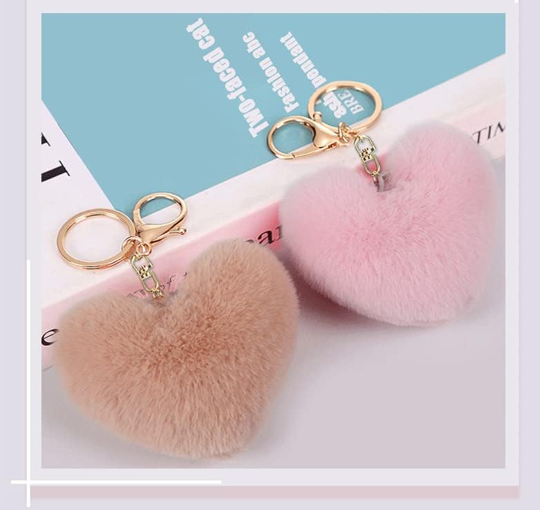 Faux Rabbit Fur Pom Pom Keychain Pendant for Bags