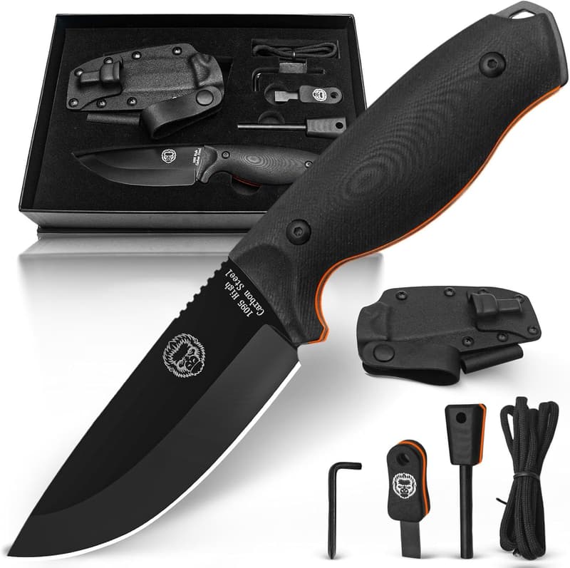 Holtzman's Gorilla Survival Full Tang Fixed Blade Knife with Sheath
