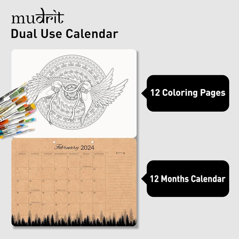 2024 Monthly Desk Calendar | Large 12