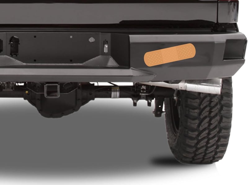 Funny Ouch Band Aid Car Bumper Sticker Decal