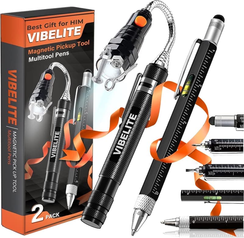Multitool Pen Set with Magnetic Pickup & Touch Screen Stylus