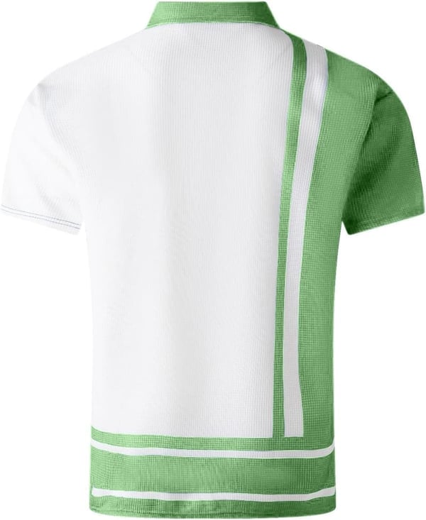 Men's Stretch Cotton Short Sleeve Polo Shirt with Pockets
