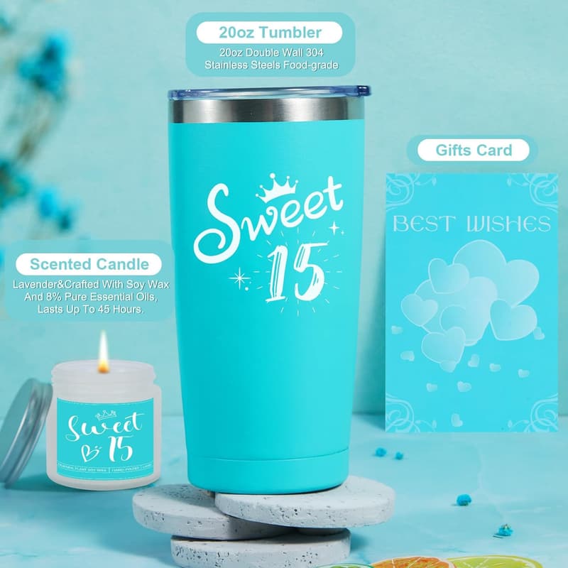 Sweet 15 Birthday Gift Box for 15-Year-Old Girls