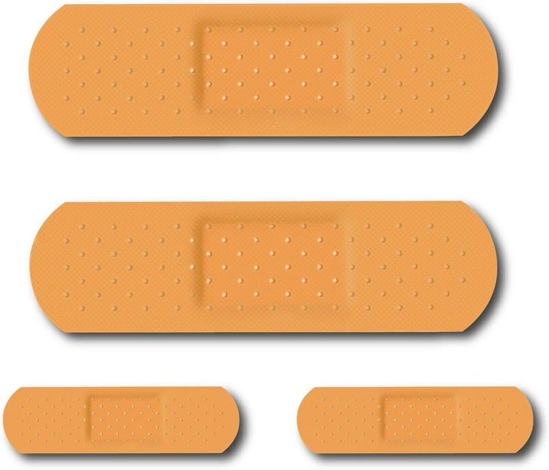 Funny 3M Vinyl Bandaid Car Decal Stickers - 4 Pack