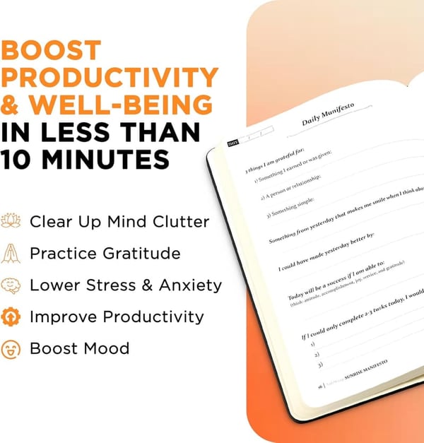 Daily Guided Journal for Gratitude and Mindfulness - 5 Minutes