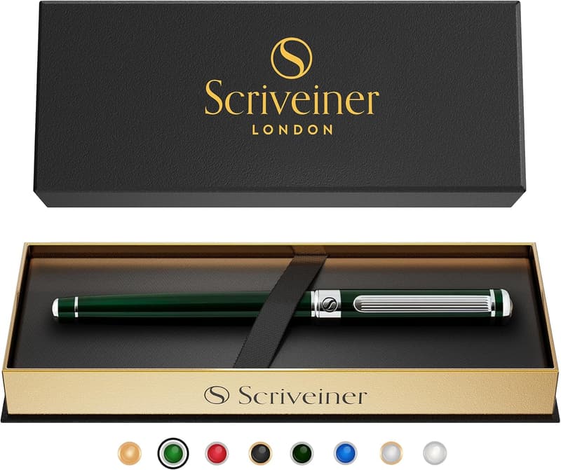 Luxury Green Rollerball Pen Gift Set for Professionals & Executives