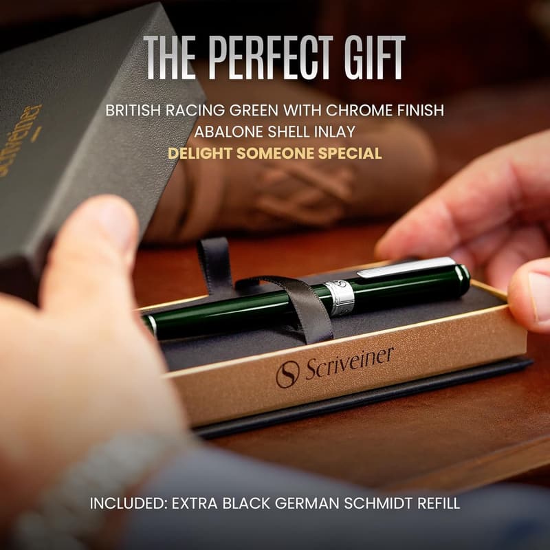 Luxury Green Rollerball Pen Gift Set for Professionals & Executives