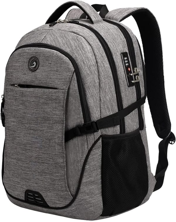 Anti-Theft Laptop Backpack with USB Charging Port for College