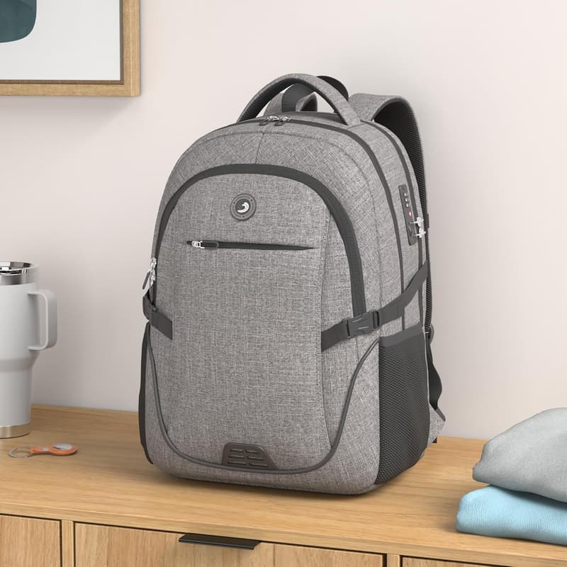 Anti-Theft Laptop Backpack with USB Charging Port for College