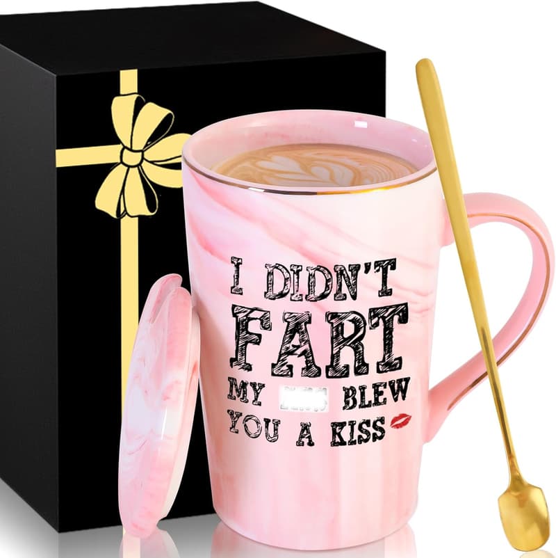 Funny Novelty Ceramic Coffee Mug for Adults - Christmas Gift