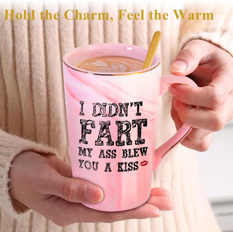 Funny Novelty Ceramic Coffee Mug for Adults - Christmas Gift